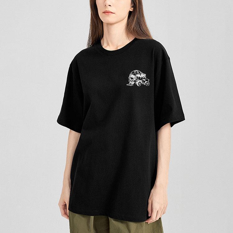 THE NORTH FACE T-Shirts Unisex Black Crew Neck Moderate Straight Fit NF0A7QRG-JK3