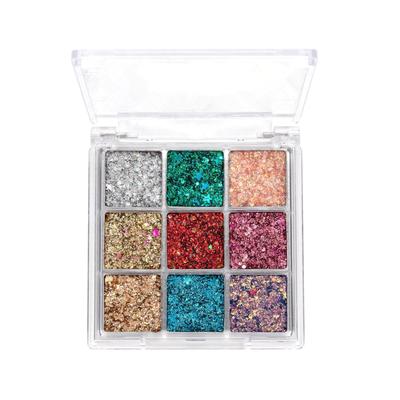 Lidschatten 9 Lidschatten Großes Auge Auge Körper Fotoshooting Palette, Farben, Glitzer, Glitzer, Glitzer, Mehrfarbig, Palette, Lang anhaltend, Make-up, Augen,