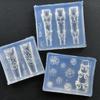 3D Silikon Schleife Blume Nagel Carving Form - Transparent Schmetterling Rose Blumenvorlage, DIY Nagelkunst Dekoration Maniküre Werkzeuge