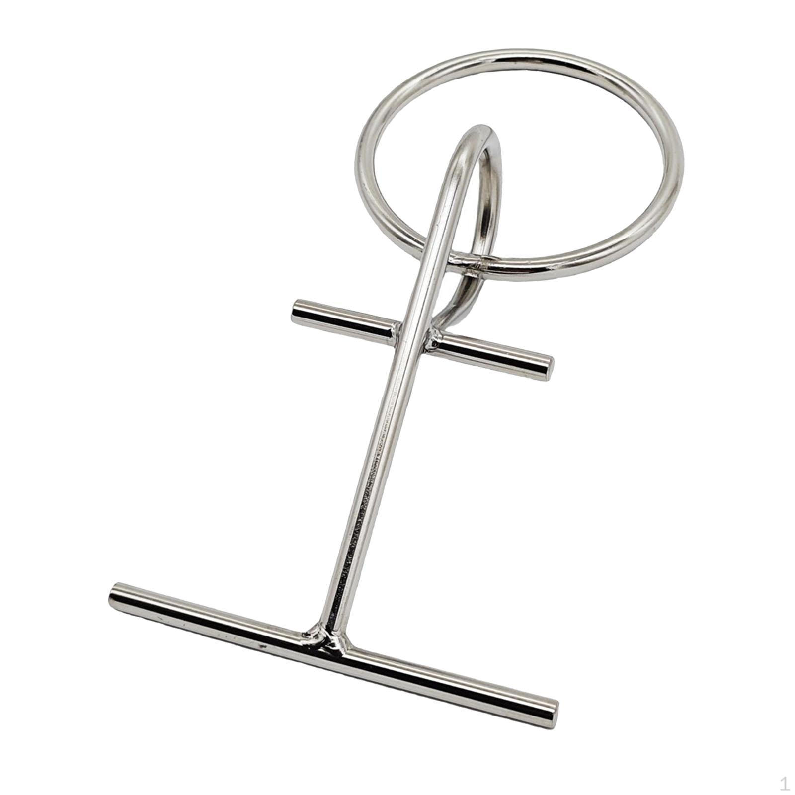 

Boat Dock Cleat Rope Stainless Steel,T Bar with O for Canoes Bumpers Moo Line Personal