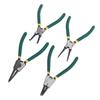 4PCS 7 Inch Internal External Snap Ring Pliers Set with Straight Bent Jaw for Removal and Installation of Automotive