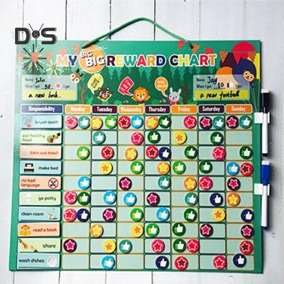 DYS Papelaria Recompensa Magnética Comportamento Tarefas Quadro Quadro Educacional Mesa Calendário Brinquedo Infantil