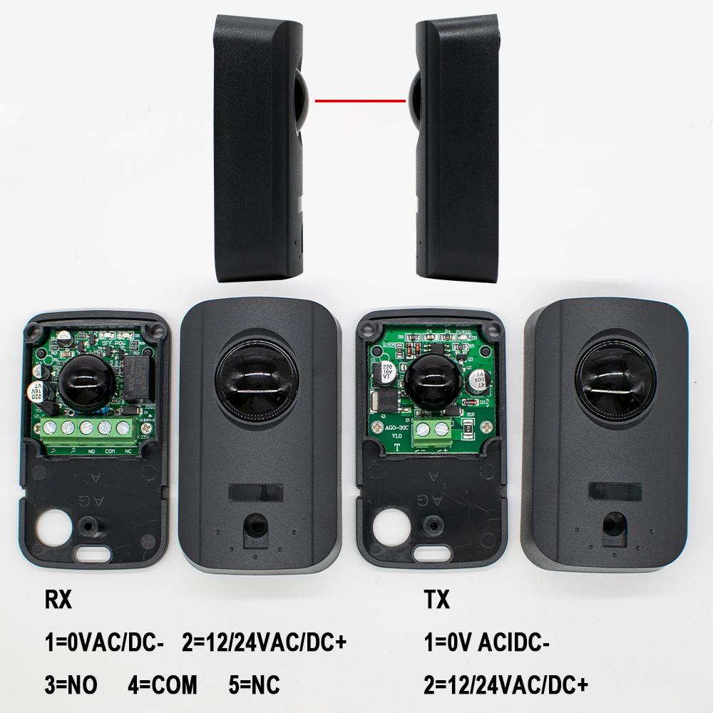 Garage Gate Door Window Burglar Alarm Waterproof Active Photoelectric Single Infrared Beam Sensor Barrier Detector