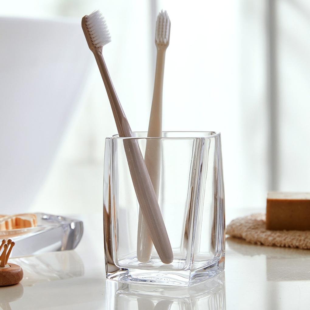 Square Clear Toothbrush Holder and Multi-Storage Holder_BG0725023