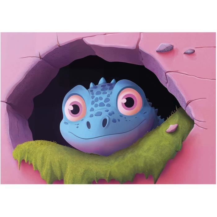 4 Puzzles - EDUCA - Friendly Dinos - 20+40+60+80 Pieces