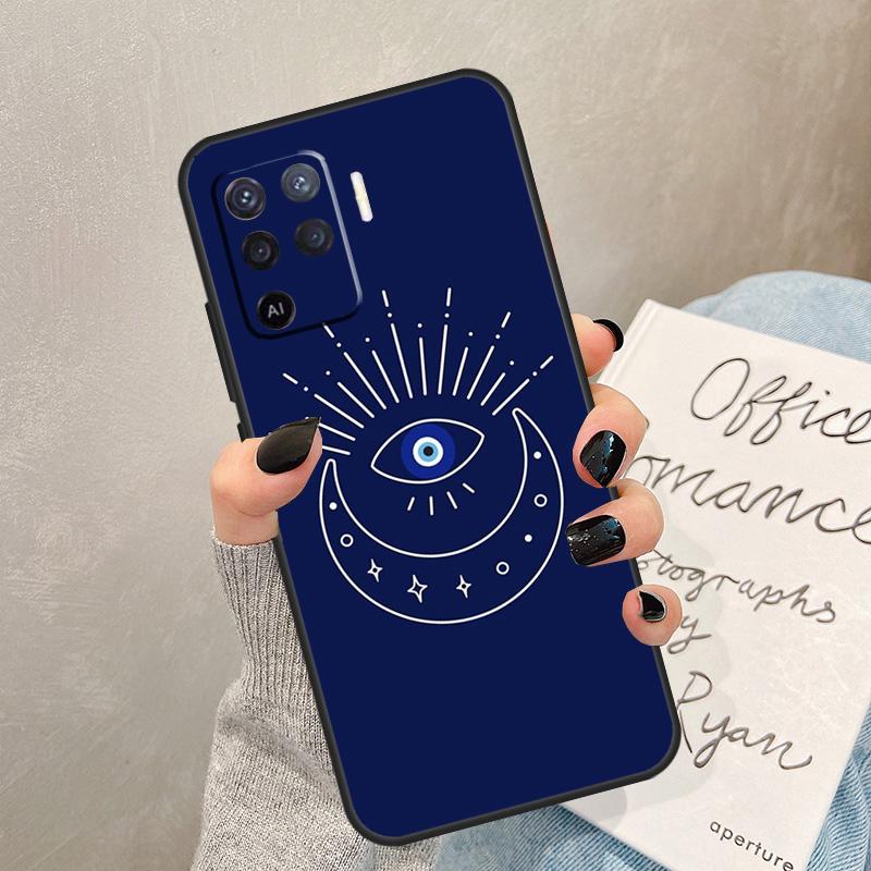 Evil Eye Funda For OPPO A74 A54 A57 A53 S A96 A76 A16 A5 A9 A31 A15 A17 A77 A93 A91 A52 A72 Case