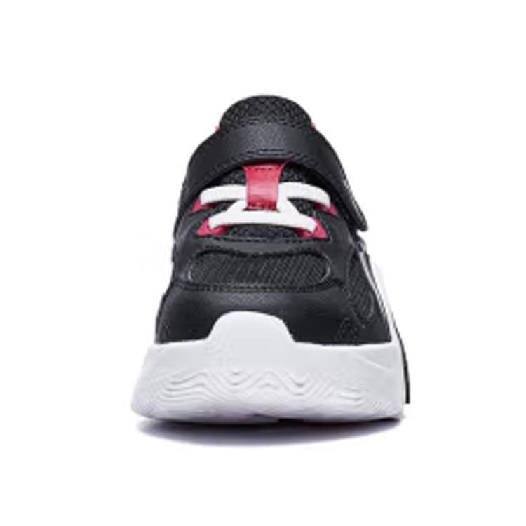 Li Ning Kids Shock Absorbing Wear Resistant Low Top Running Shoes Kids Running Shoes Black YKNT084-1