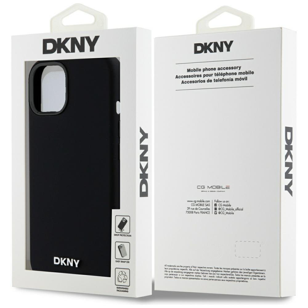Dkny Dkhmp14Ssmchlk Iphone 14 / 15 / 136.1 Czarny/Black Hardcase Liquid Silicone Small Metal Logo Magsafe