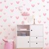 60pcs Pink Heart Decorative Stickers - Classic PVC Room Decor for Valentine'S Day, Romantic Atmosphere, Romantic Room Decor