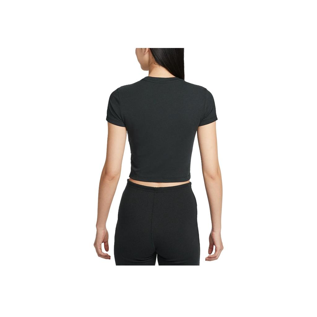 Nike Sportswear Fashion Minimalist Stylish Trendy Short Sleeve T-Shirt Women Tops Black HF9539-011