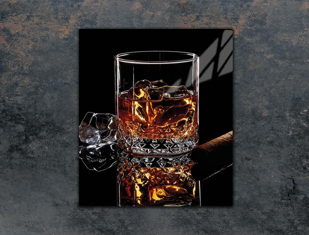 SZKLANA DESKA DO KROJENIA 45x52 WHISKY