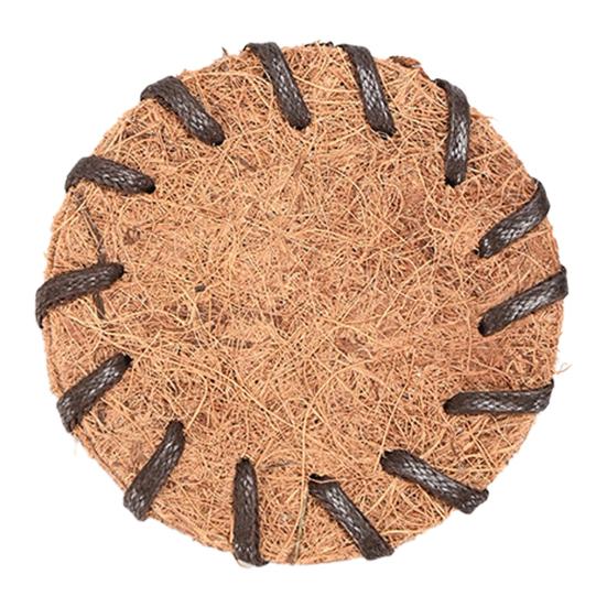 

Handwoven Coir Tea Coaster Heat-Resistant Natural Bristle Mat for Teapot Cups Rustic Palm Fiber Pad for Tea Ceremony Absorbent Eco-Friendly 8cm A