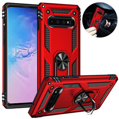 Para Samsung Galaxy S8 S9 S10 Plus Funda Armadura Soporte de Anillo Magnético Soporte Funda de Teléfono Para Samsung S7 S10E Note 8 9 Cubierta Trasera