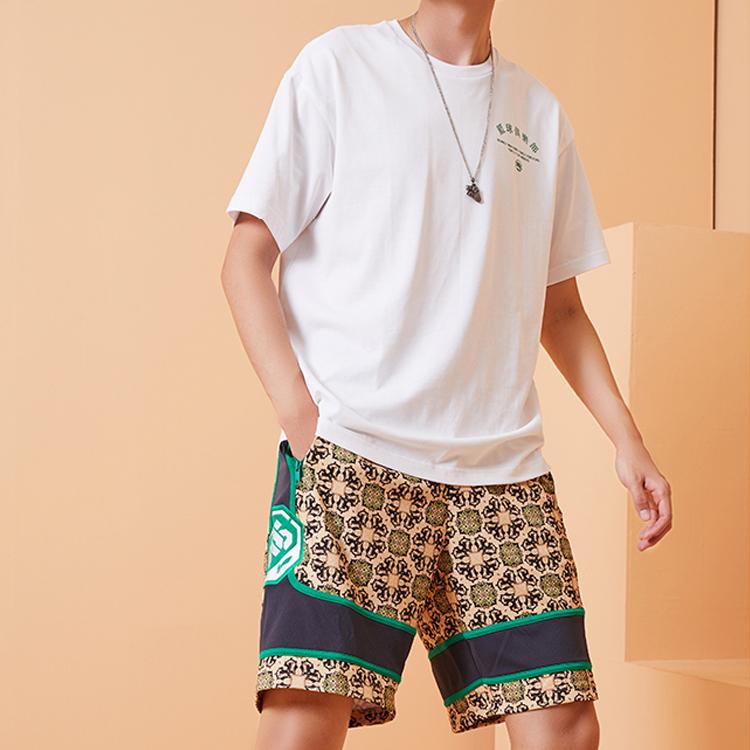 Li Ning Paris Fashion Week SS20 Series Basketball Shorts Men shorts Brown AAPQ015-2