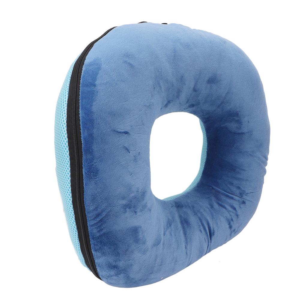 Donut Pillow Dark Blue Soft Breathable Detachable High Elasticity Waterproof Inner Sleeve Bed Sore Cushion