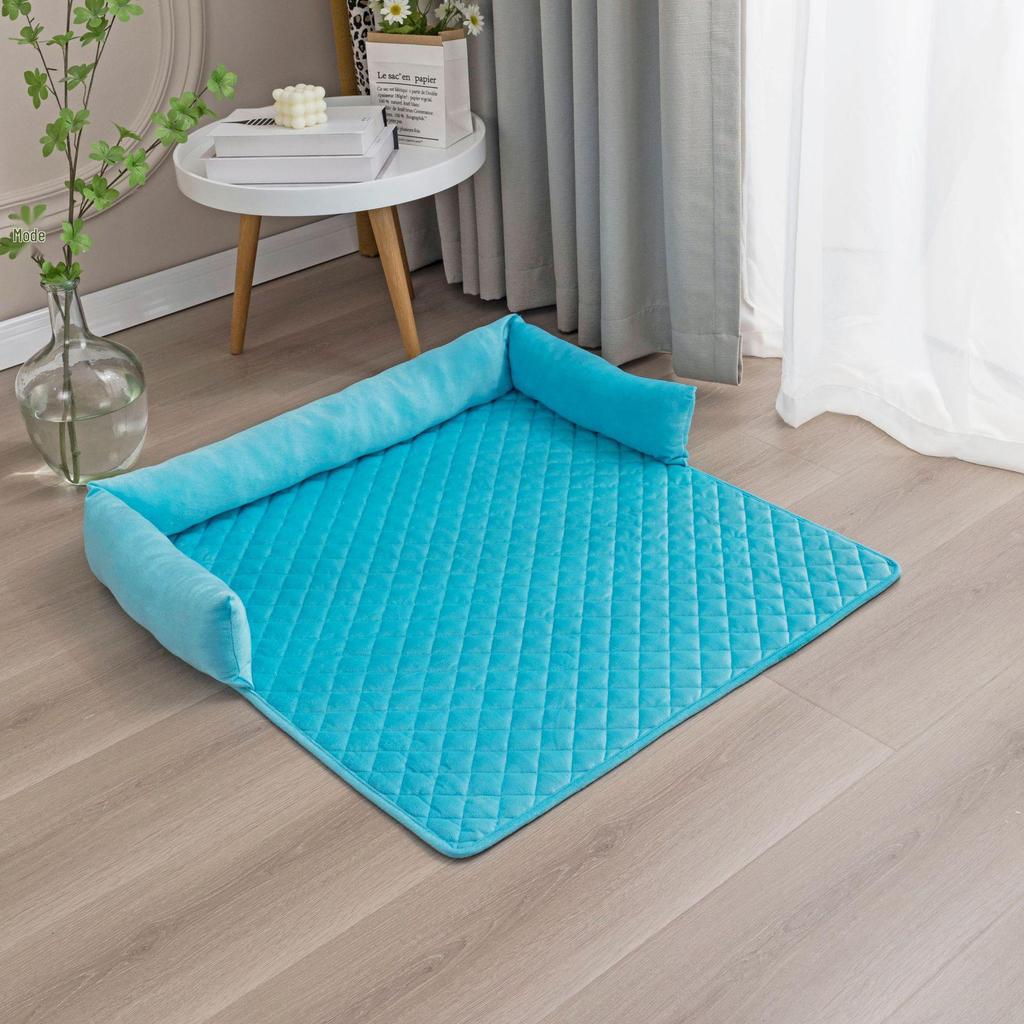 Cross-border Plush Pet Sofa Cushion: Cat & Dog Bed with Pillow