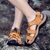 2019 Summer Men's Leather Trekking Sandals - Outdoor Stream-Crossing Cowhide Beach Shoes