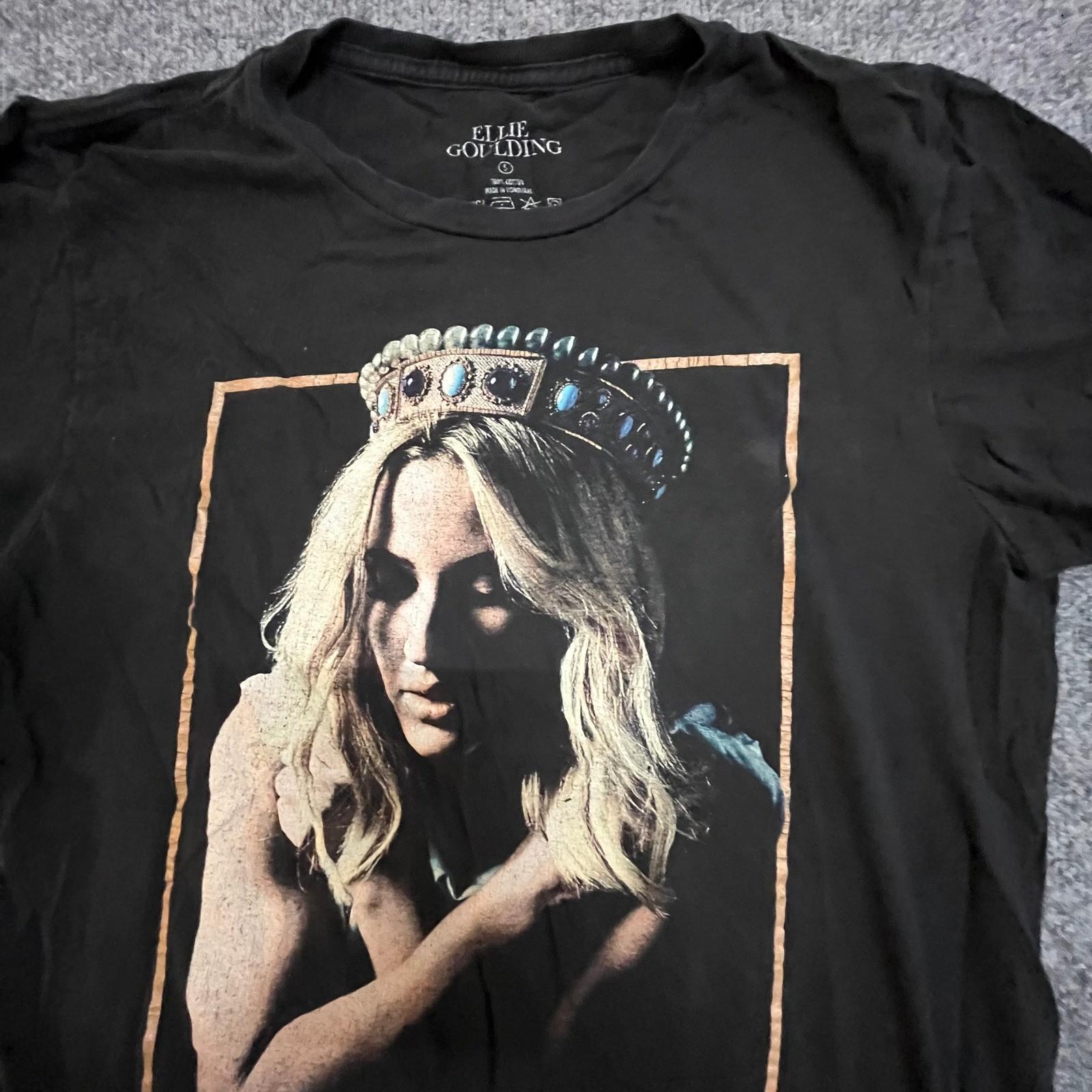 Ellie Goulding T-Shirt Mens Size S Black Delirium World Tour 2016 Concert S