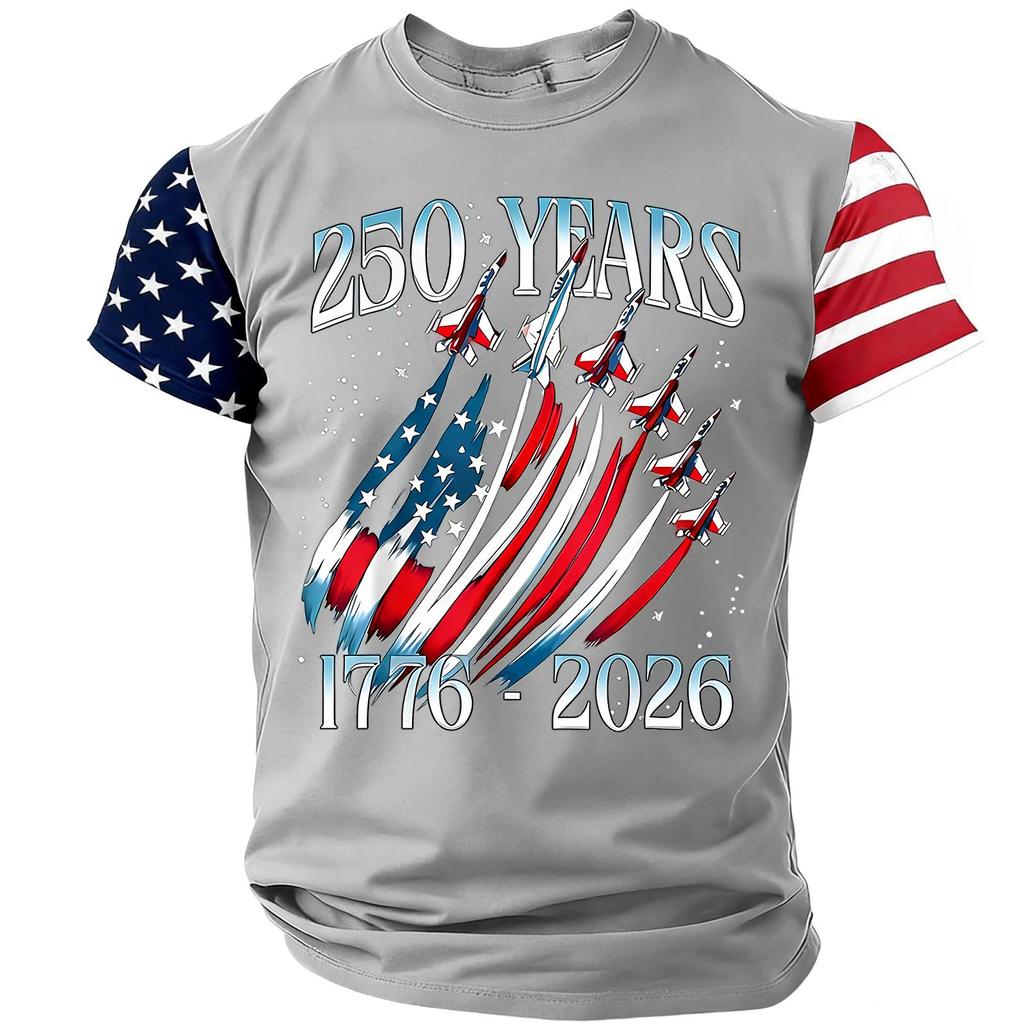 Men's Casual Round Neck Lightweight Breathable Short-Sleeve Top