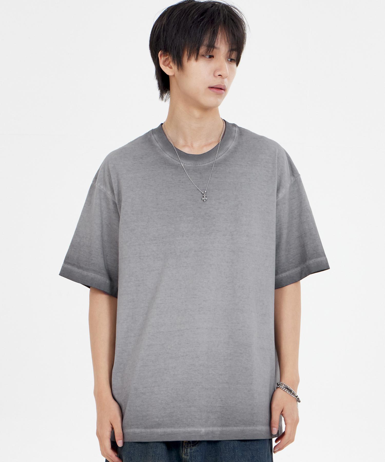 Biel Fade Pigment T-Shirt Gray L