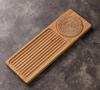 Solid Bamboo Wood Tea Tray Portable Rattan Mat Rectangle Serving Table Plate Storage Dish for Hotel Tea Plate Accessories Saucer