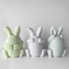 Face-less Rabbit Candle Mold Diy Cover Your Eyes Mouth and Ears Rabbit Aromatherapy Candle Gypsum Incense Stone Mold