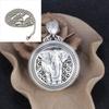 Copper Elephant Pendant Necklace Women Men Hollow Out Geometric Charm On Chain Boho Style Statement Jewelry