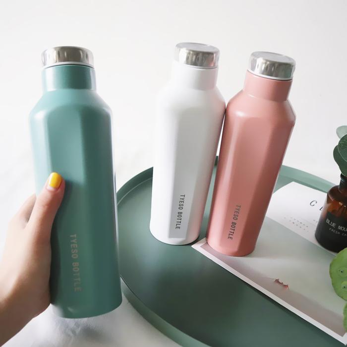 

500 мл большой емкости из нержавеющей стали 304, кружка для пивной бутылки, вакуумная чашка для занятий спортом на открытом воздухе, термос, вакуумная чашка для любителей термокружки чёрный