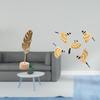 Nordic Metal Sculpture Figurine Abstract Table Ornament Creative Home Party Decor Wooden Bird Wall