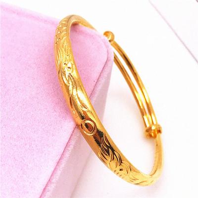Armband Verdicken Verstellbar Golden Damen Imitation Vergoldet Armreif für Bankett