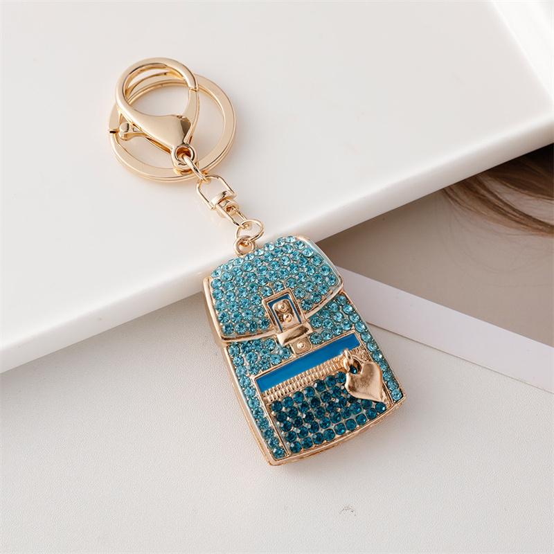Sparkling Rhinestone Mini Backbag Enamel for Women and Girls - Perfect for Purse Bag Backpack or Car Pendant Charm Gift Bag Charm
