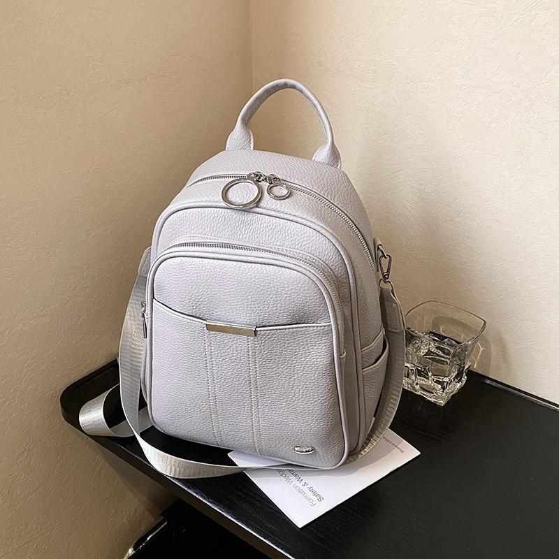 Simple and Versatile Messenger Bag Women's New High-end Fashion Student Backpack Commuter Travel Backpack