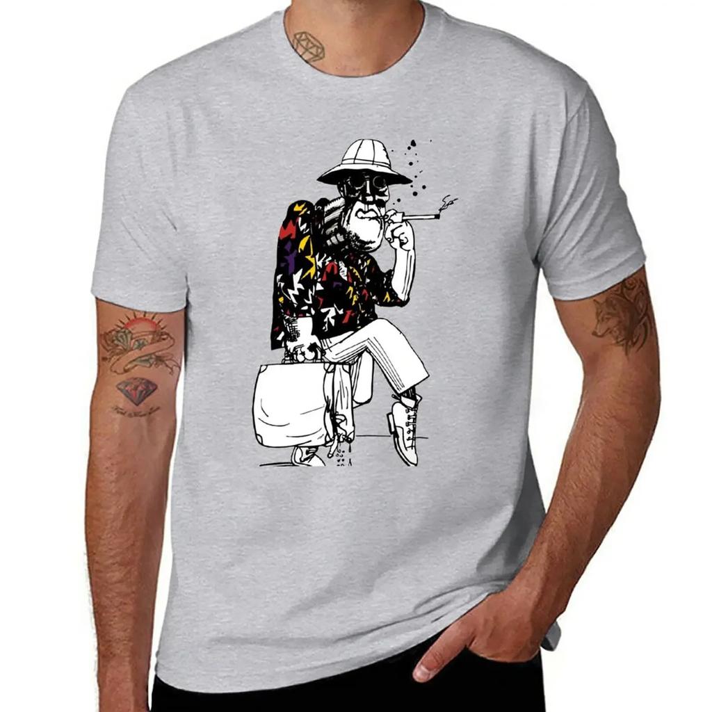 Fear and Loathing in Las Vegas Art T-Shirt summer tops hippie clothes sweat shirts, men