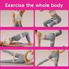 Pilates Yoga Resistance Band for Women Elastic Stretch Bands Portable Fitness Core Strength Toning Flexibility Training 3