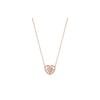 Swarovski Gema Symmetrical Heart Cubic Zirconia Necklace Women Necklace Pink 5653007