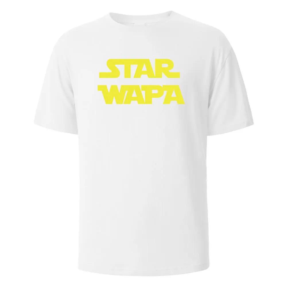 STAR WAPA Printing‘s T-shirt Casual Breathable Tshirts 100% Cotton Funny Tops Street Oversized T-Shirts For UnisexO-neck