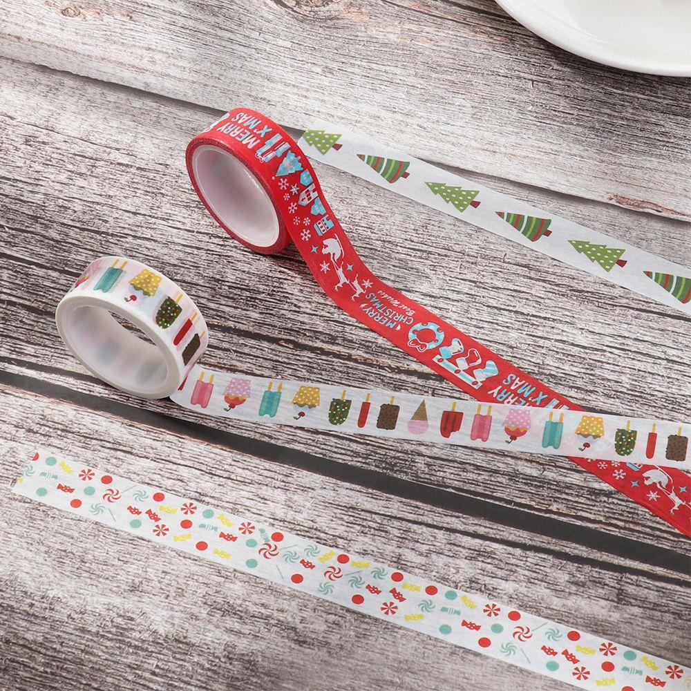 Sticker Stationery Balloon Christmas Tree Sticky Paper Christmas Decor Tape Masking Tape