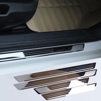 For Skoda Octavia A5 A6 A7 2007- Door Sill Scuff Plate Kick Guards Pedal Threshold Step Protectors Stainless Car Accessories