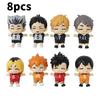 Q Version Haikyuu Action Figure Model Anime Displays Toy Cartoon Doll Kids Gift