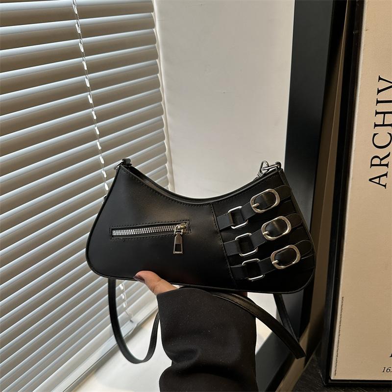 Premium Design Spring New Trend Retro Spice Girl High Texture Shoulder Underarm Messenger Bag