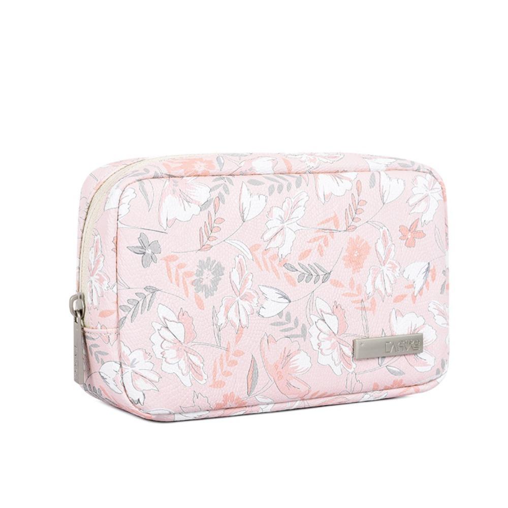 

Zipper Travel Cable Pouch PU Leather Phone Pouch HDD Case Digital Storage Bag Female