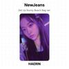 NewJeans Kalk Ayağa Tavşan Plaj Çantası ver. Resmi Fotoğraf Kartı