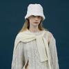 WAVY LAMPSHADE HAT_PUFF CREAM