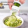 Multi-Color Manual Spiral Grater for Vegetables and Fruits