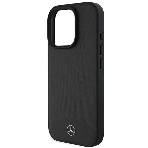 Mercedes Mehmp16X23Rbark Iphone 16 Pro Max 6.9 Czarny/Black Hardcase Teksturowana I Gładka Skóra Magsafe