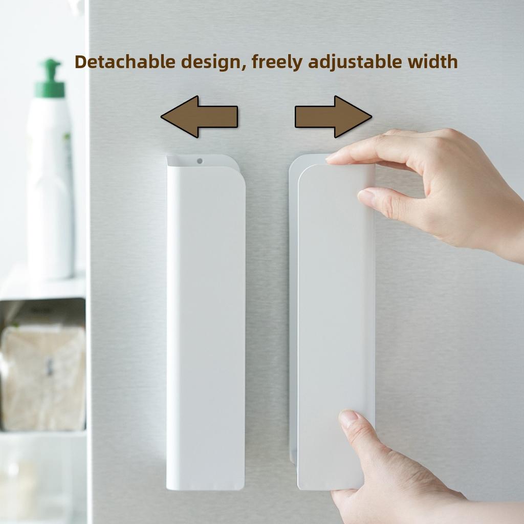 Magnetic Tissue Box Kitchen Wet Wipes Storage Box Split Wall Mounted Refrigerator Wet Wipes Storage Rack Paper Box Tissue Holder