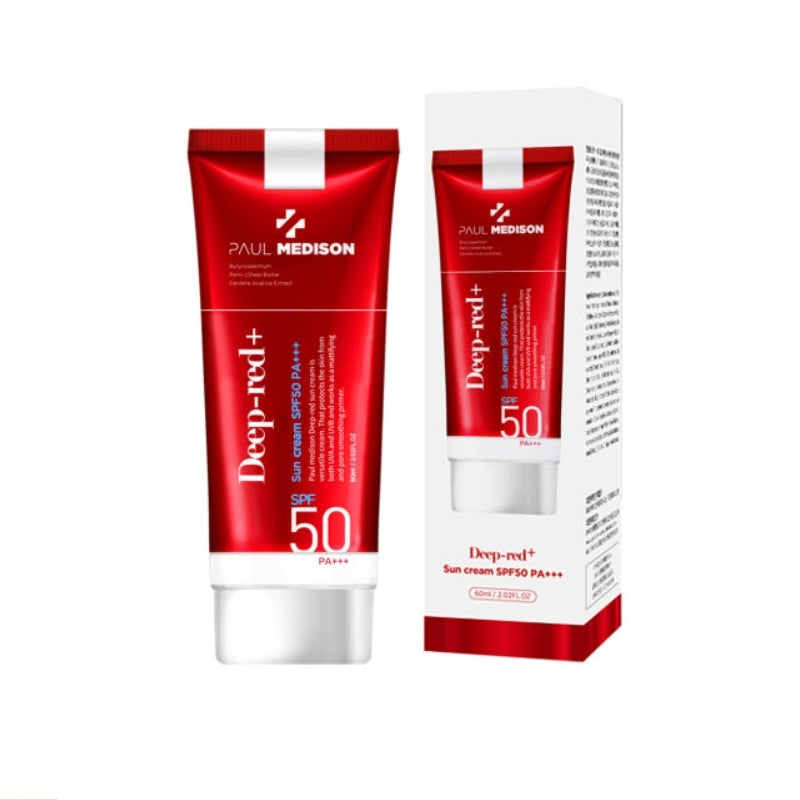 

Paul Medison Deep-red+ Солнцезащитный крем SPF50 PA+++ 60 мл*1 шт/2 шт/4 шт 1Pc
