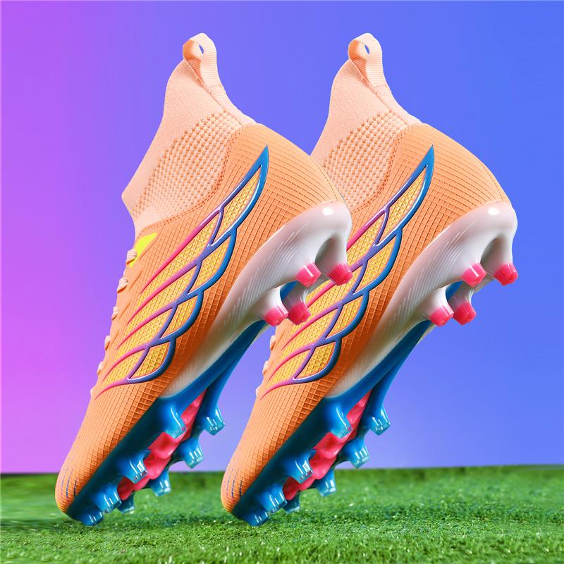 High Top Mens Soccer Shoes Outdoor Man Society Soccer Cleats Non-slip Trainers Football Field Boots Men chuteira de futsal