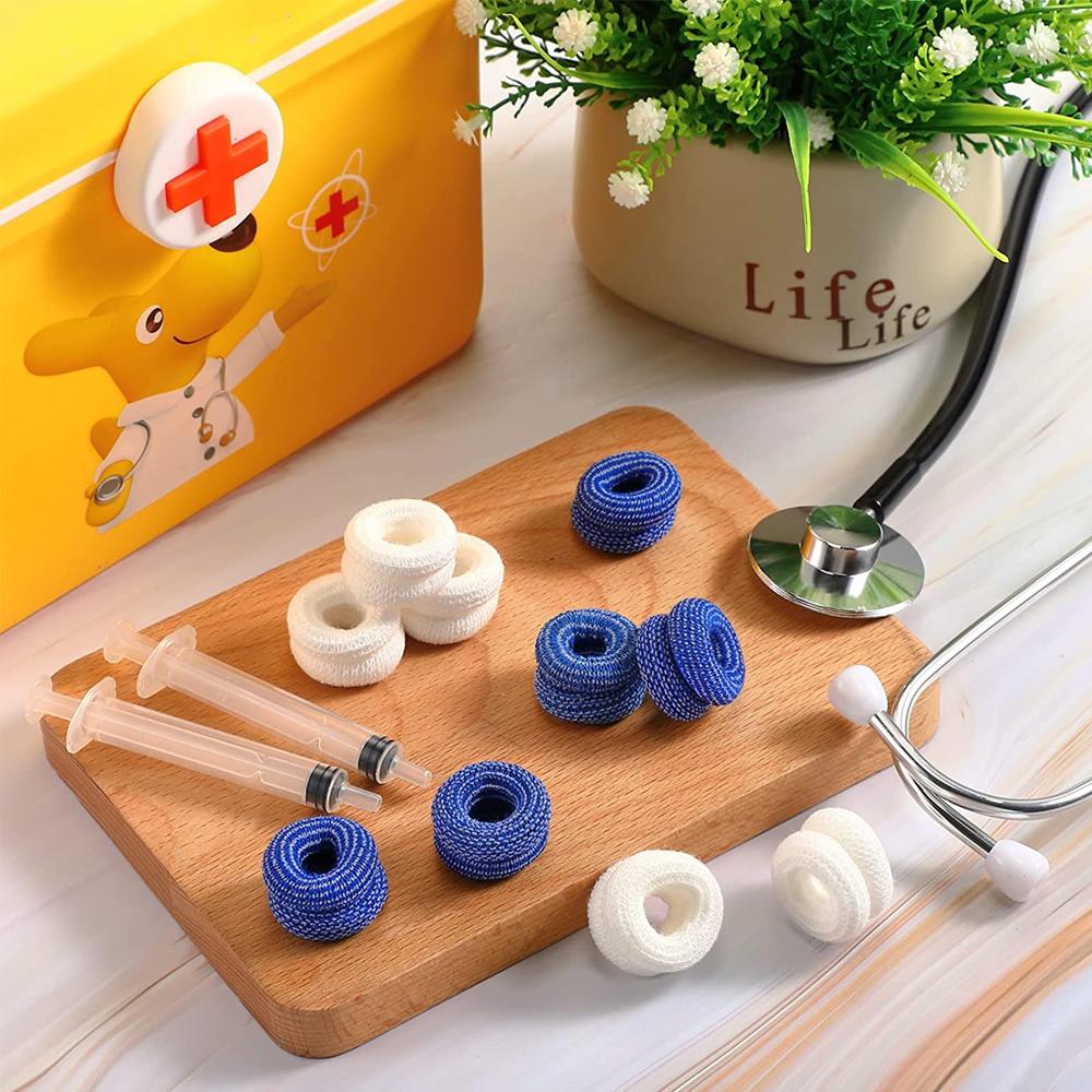 10Pcs Finger Support Bandage Rolls Tubular Compression Wrap For Sprains Swelling Injury Recovery