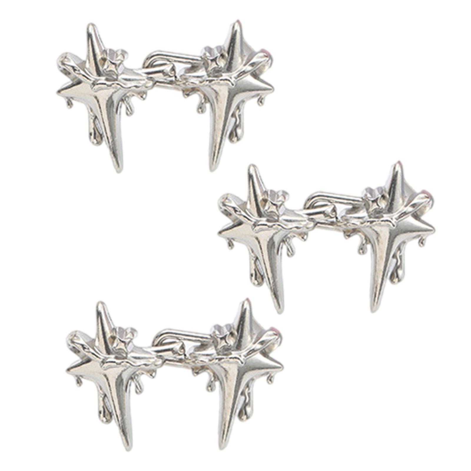 

3 шт. звездообразная булавка для талии, зажим для талии, брошь, крючок для джинсов, брюк, утягивающая пуговица, аксессуар для талии 1